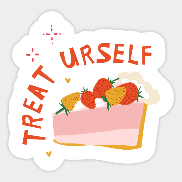Treat Urself Sticker by philippovaart